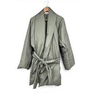 Max Mara Cube Puffer Kimono Style Coat in Forest Green Size 10 Casual